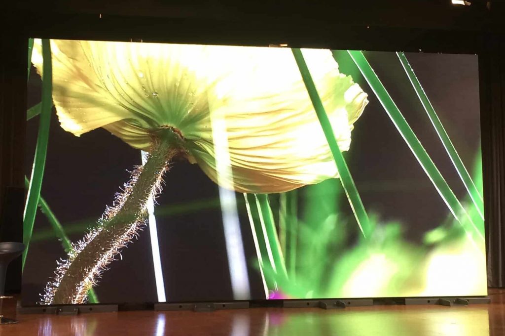 LED-Videowand LED Videowand von Unilumin Venture auf einem Corporate Event
