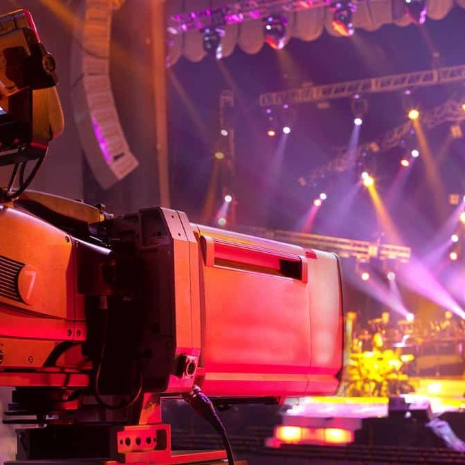 HD-Podcast-Videokamera mit TV-Studio-Lens